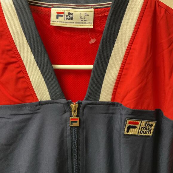 FILA The Museum Forfeit Retro Track Top Jacket Men Large Full Zip Windbreaker - Picture 3 of 4